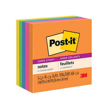 Post-it® Super Sticky Notes, 3